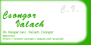 csongor valach business card